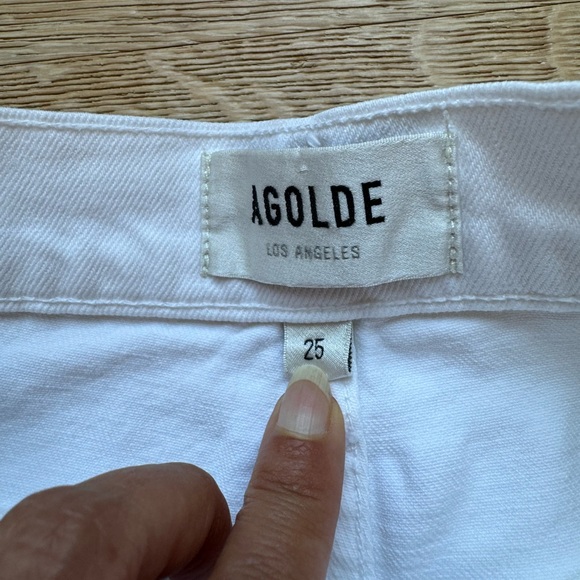 Agolde Riley white cropped jeans size 25 price firm - Picture 5 of 10